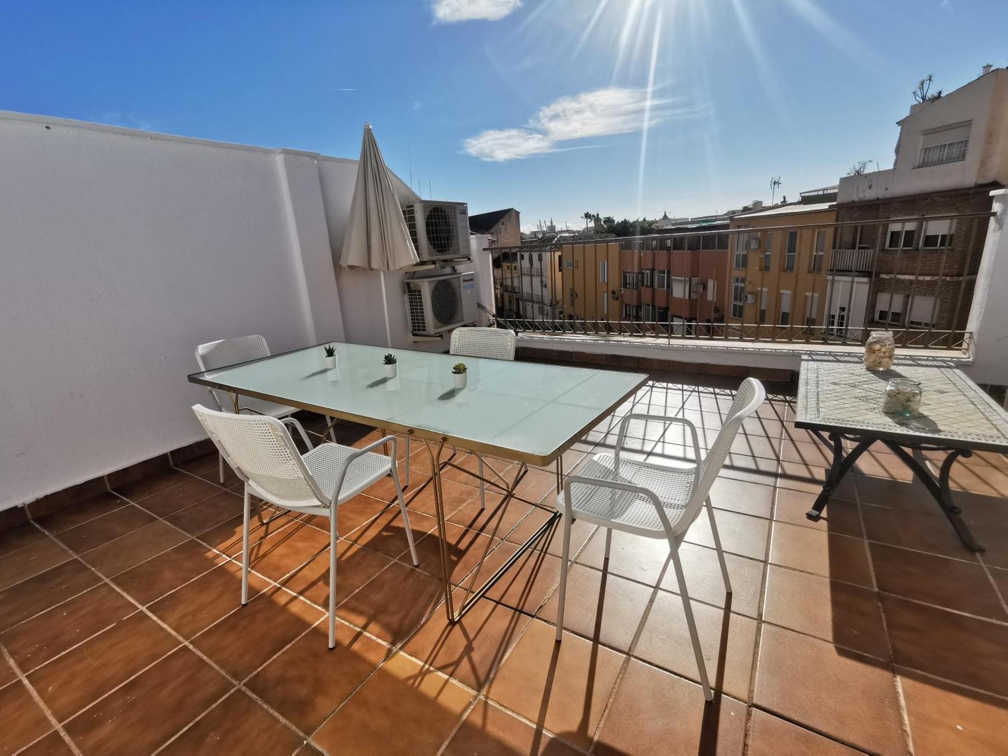 Atico Con Vistas Centro Historico / Terraza 40 M Apartment มาลากา ภายนอก รูปภาพ